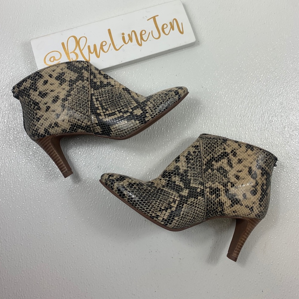 Seychelles Lasting Impression Python Booties Nwot - image 2